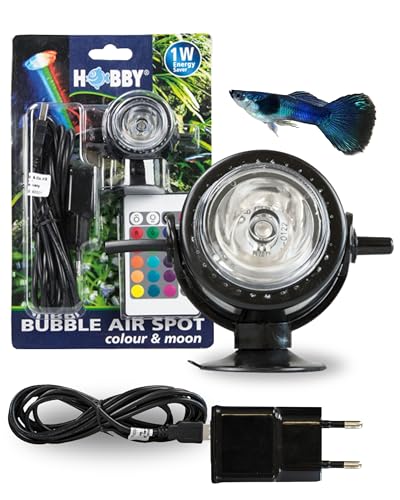 Hobby 00677 Bubble Air Spot "colour & moon", LED mit Ausströmerfunktion, 1 Stück (1er Pack) von Hobby