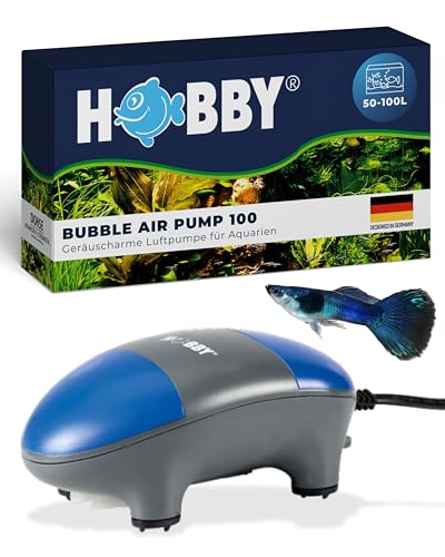 Hobby 00690 Bubble Air Pump, 100 / 50 - 100 l, grau-blau von Hobby