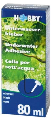 Hobby 11964 Unterwasserkleber, Mini-Kartusche, 80 ml, schwarz von Hobby