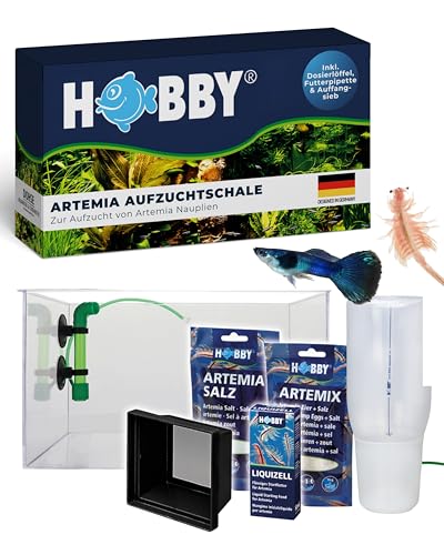 HOBBY Aquaristik Artemia Incubator Set I Komplettset für die Aufzucht von Artemia Salina I Incubator, Artemix, Artemia Salz, Aufzuchtbecken, Liquizell und Artemia Sieb I Artemia-Zucht Zubehör von Hobby