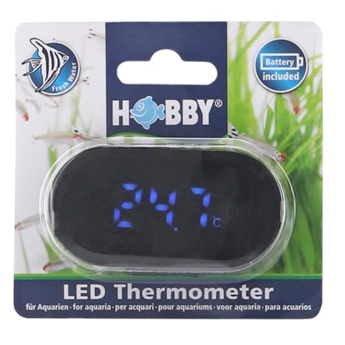 Hobby LED Thermometer Aqua für Aquarien - inkl. Batterie von Hobby
