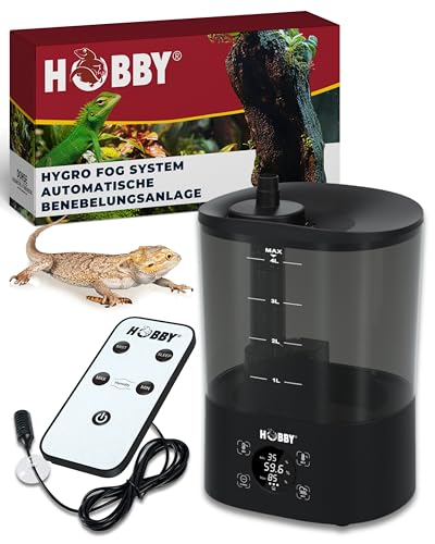 Hobby Terraristik Hygro Fog System – Ultraschall Vernebler für Terrarium | Befeuchtung & optimale Luftfeuchtigkeit | Leiser Nebler für Reptilien & Pflanzen von Hobby