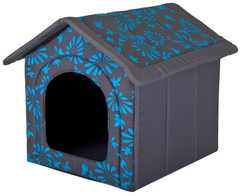 Hobbydog Dog or Cat Kennel/Bed S - XL Blue Flowers Design von Hobbydog
