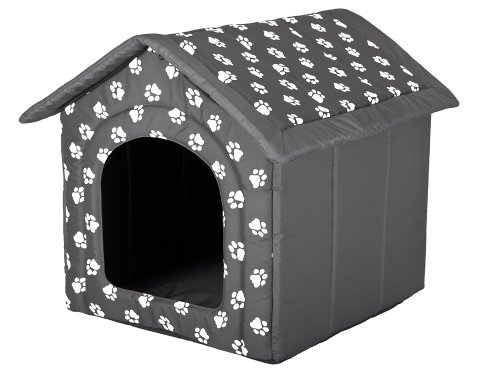 Hunde- oder Katzenzwinger / Haus / Bett, Größe M, Pfote Design von Hobbydog