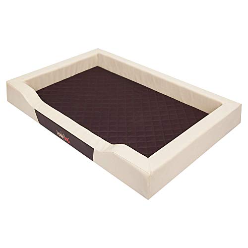 HobbyDog Hundebett, Größe L, 70x50cm, aushaltbares Codurastoff, waschbar bei 30 ° C, Beständigkeit gegen Kratzer, EU-Produkt von Hobbydog