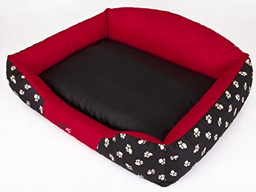 HobbyDog Hundebett Rote Krone XXL 110x85cm Königliche Serie von Hobbydog