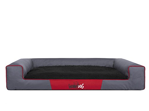 Hobbydog L VIEGZC1 Dog Bed Victoria Exclusive L 80X55 cm Graphite-Black, L, Multicolored, 2.7 kg von Hobbydog