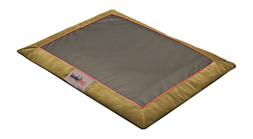 Hobbydog LATAFZS2 Hundematte Hundebett Hundesofa Hundekorb Tierbett flok, L, 90 cm x 70 cm x 3 cm, grau von Hobbydog