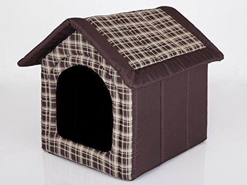 Hobbydog R1 BUDBWK11 Hundehütte, Größe 1, 38X32cm, Aushaltbares Codurastoff, Waschbar Bei 30 ° C, Beständigkeit Gegen Kratzer, Eu-Produkt, XS, Brown, 600 g von Hobbydog