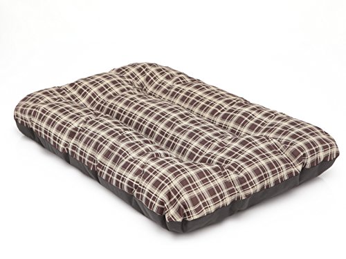 Hobbydog R1 ECPBRK10 Dog Mattress Eco Prestige R1 90X60 Brown with Grid, M, Brown, 1 kg von Hobbydog