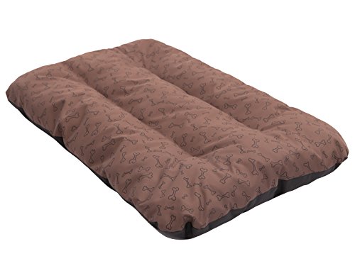 Hobbydog R1 ECPJBK2 Hundebett Eco Hell Braun Mit Knochen Größe R1-90 X 60 cm Bett Betten, M, Brown, 1 kg von Hobbydog