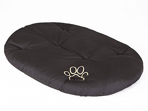 Hobbydog R1 PODCZA5 Kissen, Größe 1, 41X35cm, Aushaltbares Codurastoff, Beständigkeit Gegen Kratzer, Eu-Produkt, XS, Black, 200 g von Hobbydog