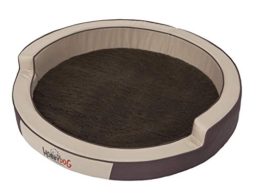 Hobbydog R1 RIEBRA4 R1 Pet Bed Ringo Exclusive Brown, Brown Fur, S, Brown, 1.2 kg von Hobbydog