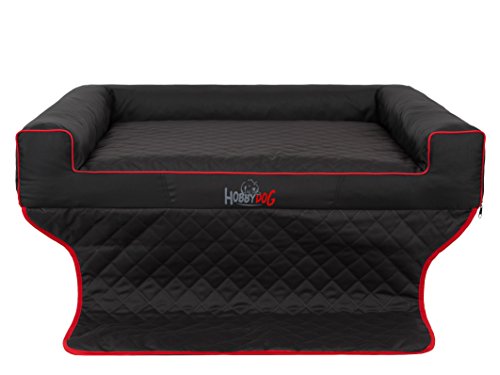 Hobbydog R1 VITCZA4 Viki Trunk Das Lager/Bett, Die Couch für einen Hund Zum Kofferraum, 90 x 70 cm, M, schwarz von Hobbydog