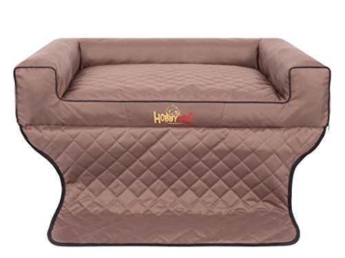 Hobbydog R1 VITJBR1 Viki Trunk Das Lager/Bett, Die Couch für einen Hund Zum Kofferraum, 90 x 70 cm, M, Light braun von Hobbydog