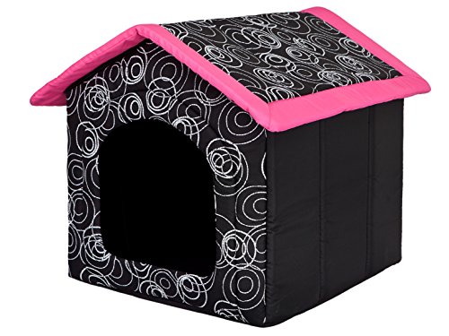 Hobbydog R2 BUDRDA8 Doghouse R2 44X38 cm Pink Roof, S, Multicolored, 700 g von Hobbydog