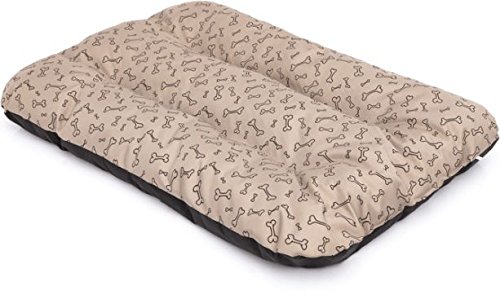 Hobbydog R2 ECPBWK1 Dog Mattress Eco Prestige R2 100X70 cm Beige with Bones, L, Beige, 1.4 kg von Hobbydog