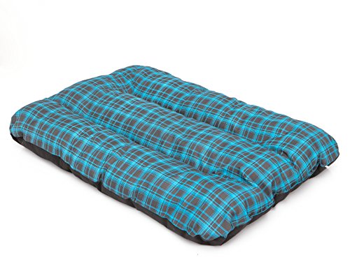 Hobbydog R2 ECPNIK11 Dog Mattress Eco Prestige R2 100X70 cm Blue Grid, L, Blue, 1.4 kg von Hobbydog