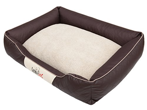 Hobbydog R3 CEEBRA3 Dog Bed Cesarean Exclusive R3 95X73 cm Brown-Beige, L, Multicolored, 5 kg von Hobbydog