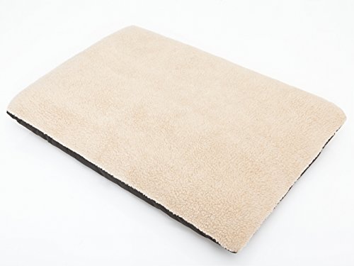 Hobbydog XXL MELBBR4 Dog Mattress Elite XXL 95X70 cm Beige Lamb, XXL, Beige, 2.25 kg von Hobbydog