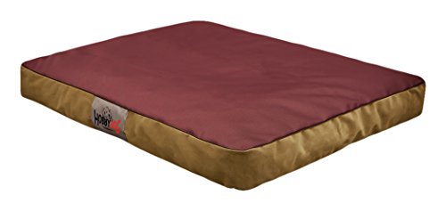 Hobbydog LMATFBO2 Hundematratze Hundebett Hundesofa Hundekorb flok, L, 90 x 70 x 12 cm, weinrot von Hobbydog