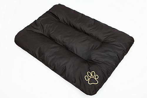 Hobbydog R1 ECOCZA4 Hundebett ECO Schlafplatz Ruheplatz Hundematratze Hundekissen, 90 x 60 cm, L, schwarz von Hobbydog