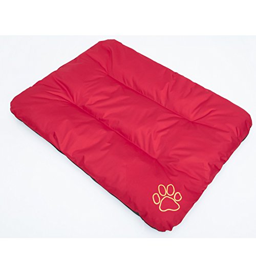 Hobbydog R1 ECOCZE6 Hundebett ECO Schlafplatz Ruheplatz Hundematratze Hundekissen, 90 x 60 cm, L, rot von Hobbydog