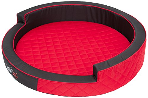 Hobbydog R2RINCZE3 Hundebett/Sofa/Korb Ringo Durchmesser, rot, Größe R2, 78 cm von Hobbydog