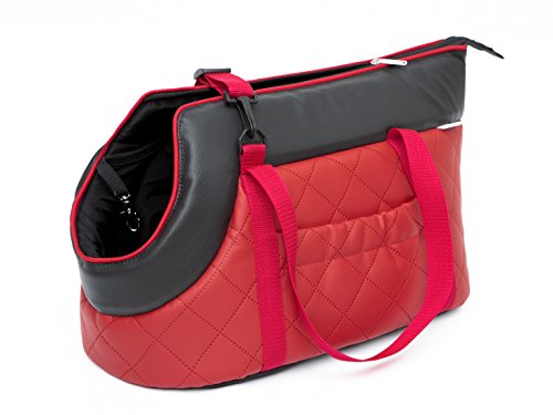 Hobbydog R3 TOSCZE4 Letheratte Transport Bag R3 30X58 cm Red, L, Red, 400 g von Hobbydog