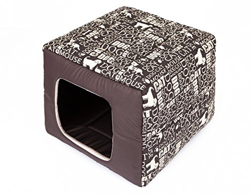 Hobbydog R4BUTNAP1 Hundebett Hundesofa Hundekorb Tierbett Butterfly Titeln, Größe 53 x 53 x 22 cm von Hobbydog