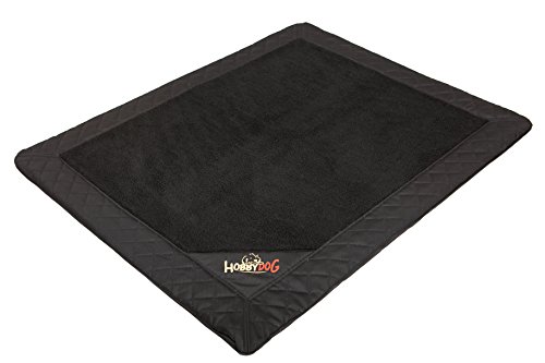 Hobbydog XLMEXCZA4 Hundematte Hundebett Hundesofa Hundekorb Exclusive, XL, 110 x 90 x 3 cm, schwarz von Hobbydog