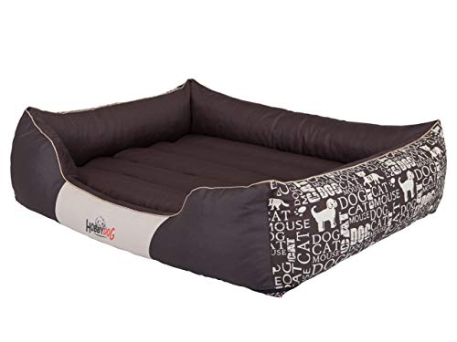 HobbyDog Hundebett, Größe XXL, 110x90 cm, aushaltbares Codurastoff, abnehmbare Abdeckung, EU-Produkt von Hobbydog