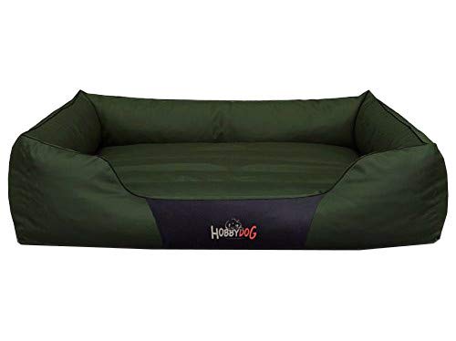 Hobbydog Hundebett Hundesofa Hundekorb Tierbett Verschiedene Größen und Farben Cordura Comfort (XXL - 110x90x25, 10 - grün) von Hobbydog