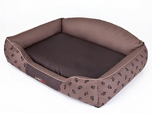 Hobbydog Royal Serie Hundebett, 2 x große, Hellbraun Krone von Hobbydog