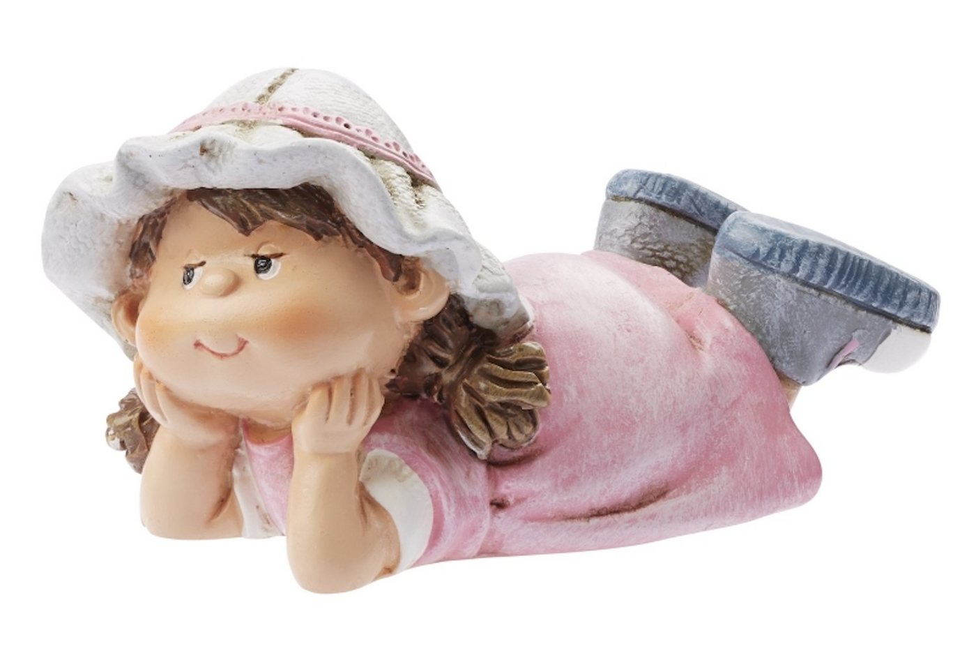 HobbyFun Dekofigur Kind 'Emma' liegend, ca. 9cm von HobbyFun