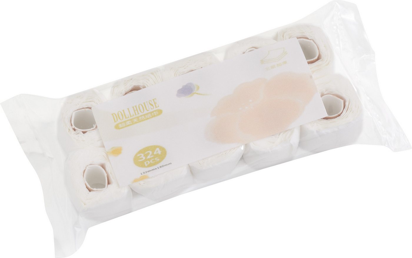 HobbyFun Dekofigur Miniatur Toilettenpapier (10 St), 10 Rollen von HobbyFun