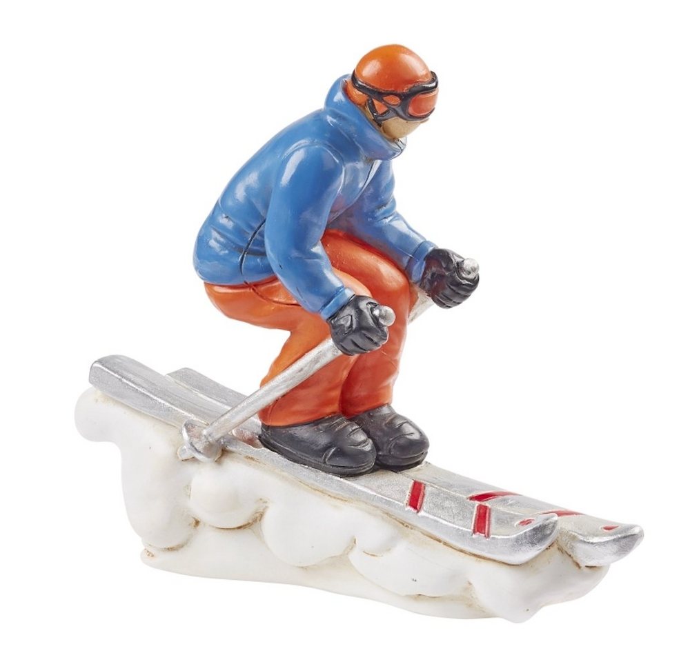 HobbyFun Dekofigur Miniatur Skifahrer, 9,5cm von HobbyFun