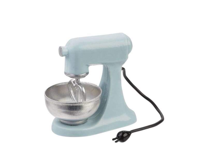 HobbyFun Wichtel Miniatur Küchenmaschine, hellblau - Wichtel- und Puppenstube von HobbyFun