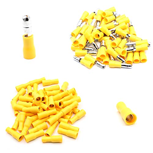 10 Stück Rundsteckhülsen weiblich gelb 4-6 mm² Steckmaß 4mm Vollisoliert PVC Steckverbinder Kabelsteckschuhe Kabelschuhe Verbinder aus Messing verzinnt 10 Stück Rundsteckhülsen weiblich gelb 4-6 mm² Steckmaß 4mm Vollisoliert PVC Steckverbinder Kabelsteckschuhe Kabelschuhe Verbinder aus Messing verzinnt von HobbyPower24