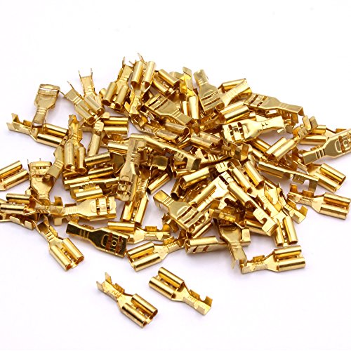 100 Stück Flachsteckhülsen 4,8mm Messing blank unisoliert 0,5-1,5mm² Steckverbinder zum crimpen 100 Stück Flachsteckhülsen 4,8mm Messing blank unisoliert 0,5-1,5mm² Steckverbinder zum crimpen von HobbyPower24