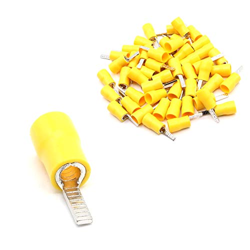 100x Flachstiftstecker männlich in gelb 4,0-6,0mm² Steckbreite 2,8 x 10 mm teilisoliert PVC Steckverbinder Kabelsteckschuhe Kabelschuhe Verbinder aus Messing verzinnt 100x Flachstiftstecker männlich in gelb 4,0-6,0mm² Steckbreite 2,8 x 10 mm teilisoliert PVC Steckverbinder Kabelsteckschuhe Kabelschuhe Verbinder aus Messing verzinnt von HobbyPower24