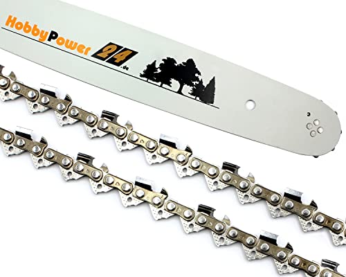 2x Sägekette + Schwert 40cm Halbmeißel 3/8 LP 55 TG 1,3 für Stihl MS 180 210 230 von HobbyPower24