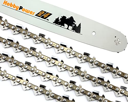 4x Sägekette Halbmeißel 35cm mit Schwert 3/8 50TG 1,1mm für Stihl MS 162 MS162 von HobbyPower24