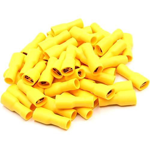50x Flachsteckhülsen weiblich gelb 4,0-6,0 mm² Steckbreite 6,3mm Vollisoliert PVC Steckverbinder Kabelsteckschuhe Kabelschuhe Verbinder aus Messing verzinnt 50x Flachsteckhülsen weiblich gelb 4,0-6,0 mm² Steckbreite 6,3mm Vollisoliert PVC Steckverbinder Kabelsteckschuhe Kabelschuhe Verbinder aus Messing verzinnt von HobbyPower24