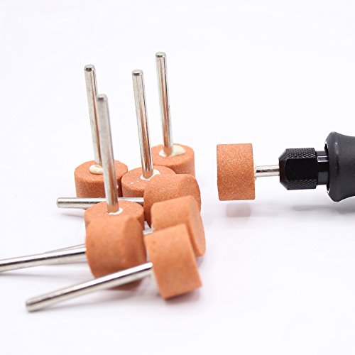 6x Schleifspitze Schleifstein Ø 15x10mm für Dremel, Proxxon, Schleifgerät von HobbyPower24