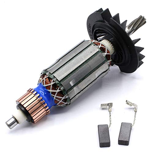 Anker Rotor Motor inkl. Lüfter + Kohlebürsten passend für Bosch GBH 2-26 E, GBH 2-26 RE, GBH 2-26 DRE, GBH 2-26 DFR, GBH 2-26 DBR, GBH 2400, GBH 2600 von HobbyPower24