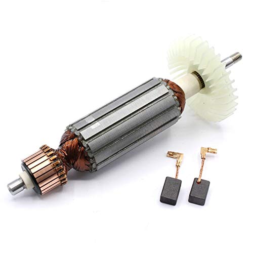 Anker Rotor Motor inkl. Lüfter + Kohlebürsten passend für Makita PJ7000, GA4530, GA4030, GA4030R, GA5030, GA5030R von HobbyPower24