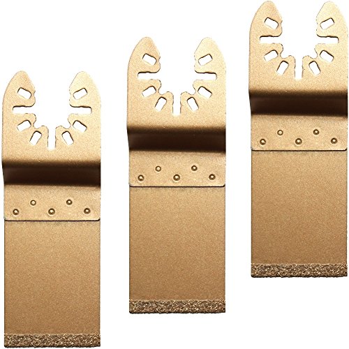 Segmentsägeblatt Sägeblatt HM Diamant Titan Bi Metall Holz für Multimaster Multifunktionswerkzeug Multimaxx Bosch Fein Makita Worx DeWalt BLACK & DECKER (B13: 3x Tauchsägeblatt HM 34mm) von HobbyPower24