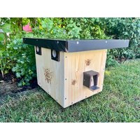 Hummelhaus Hummelnistkasten Komplettset Mit Hummelklappe Innenkarton Füllmaterial Hummelhaus Hummelnistkasten Komplettset Mit Hummelklappe Innenkarton Füllmaterial von HobbybastelnRMS