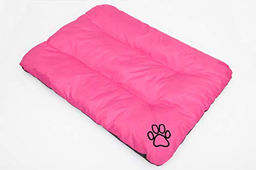 HobbyDog Hundematraze Schlafplatz Hundebett Tierbett Hundekissen Katzenbett L Rosa von Hobbydog